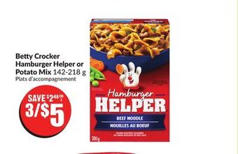 FreshCo Betty crocker hamburger helper or potato mix 142-218 g offer