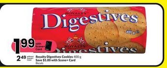 FreshCo Royalty digestives cookies 400 g offer