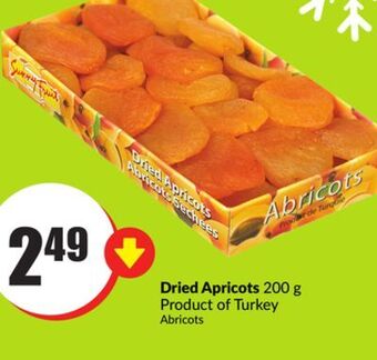FreshCo Dried apricots 200 g product of turkey offer