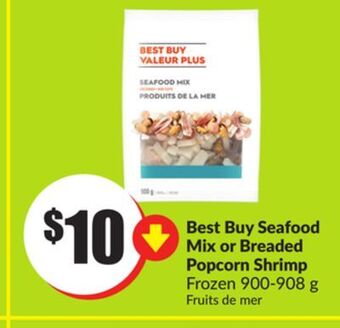FreshCo Best buy seafood mix or breaded popcorn shrimp frozen 900-908 g offer