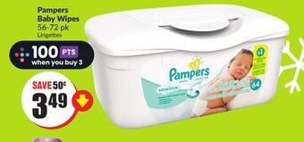 FreshCo Pampers baby wipes 56-72 pk offer