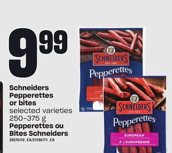 Valu-mart Pepperettes ou bites schneiders, 250-375 g offer