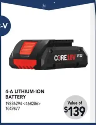 RONA Bosch 4-a lithium-ion battery offer