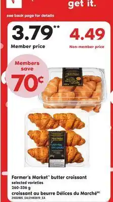 Valu-mart Croissant au beurre délices du marché, 260-336 g offer