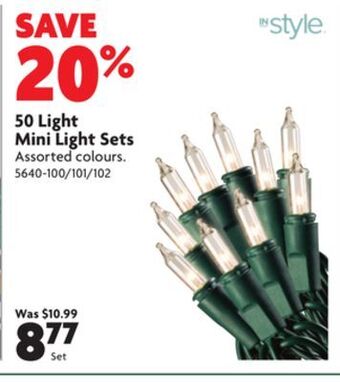 Home Hardware 50 light mini light sets offer