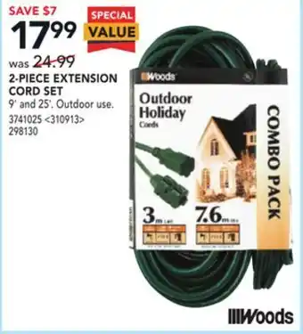 RONA Woods 2-piece extension cord set offer