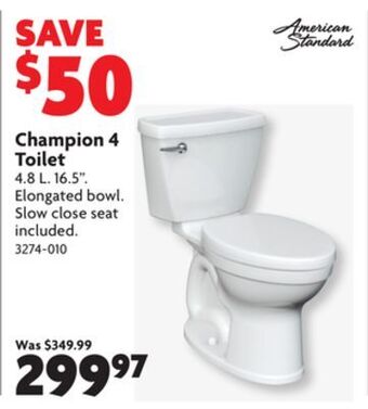 Home Hardware Champion 4 toilet offer