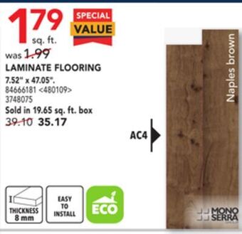 RONA Mono serra laminate flooring 7.52" x 47.05" offer