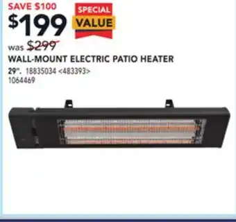 RONA Wall-mount electric patio heater 29" offer