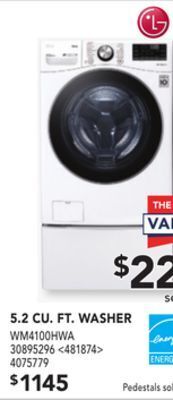 RONA Lg 5.2 cu. ft. washer offer