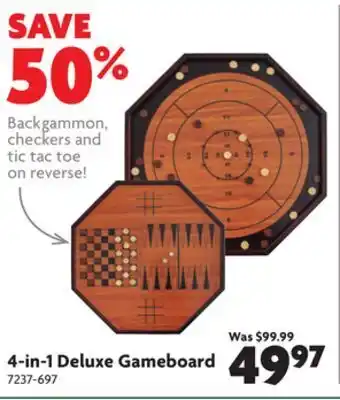 Home Hardware 4-in-1 deluxe gameboard offer