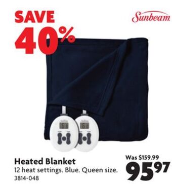 Home Hardware Heated blanket offer