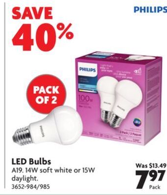 Home Hardware Led bulbs offer