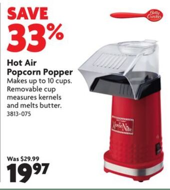 Home Hardware Hot air popcorn popper offer