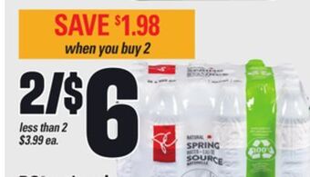 Zehrs Markets Pc® natural spring water, 24x500 ml offer