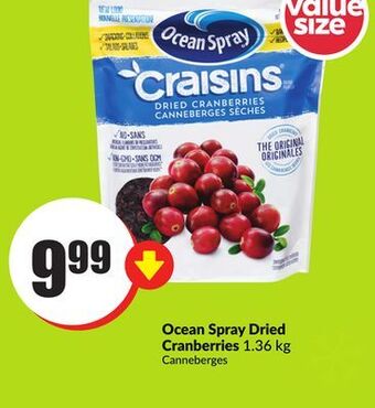 Chalo FreshCo Ocean spray dried cranberries 1.36 kg offer