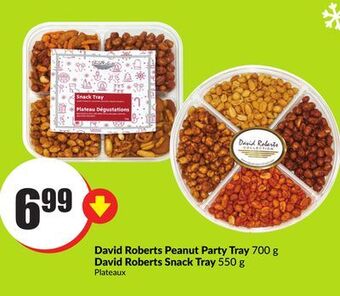 Chalo FreshCo David roberts peanut party tray 700 g david roberts snack tray 550 g offer