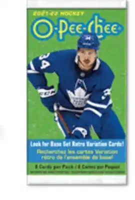 GameStop Nhl 21-22 o-pee-chee 8 card pack by echo toys-collectibles offer