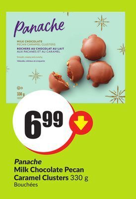 Chalo FreshCo Panache milk chocolate pecan caramel clusters 330 g offer
