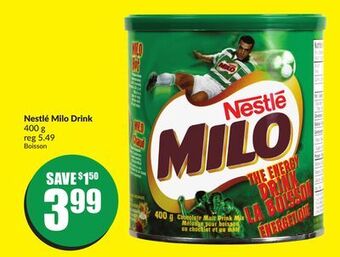 Chalo FreshCo Nestlé milo drink 400 g offer