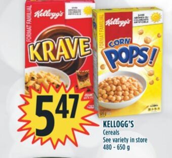 Marché Adonis Kellogg's cereals offer