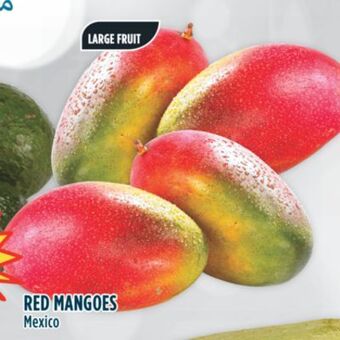 Marché Adonis Red mangoes offer