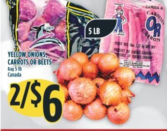 Marché Adonis Yellow onions, carrots or beets offer