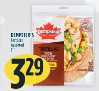 Marché Adonis Dempster's tortillas offer