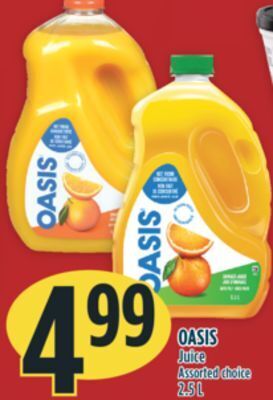 Marché Adonis Oasis juice offer