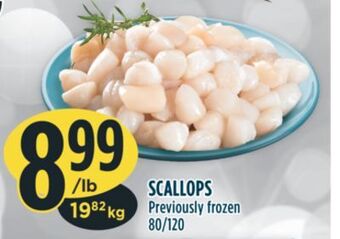 Marché Adonis Scallops previously frozen offer