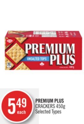 Shoppers Drug Mart Premium plus crackers offer