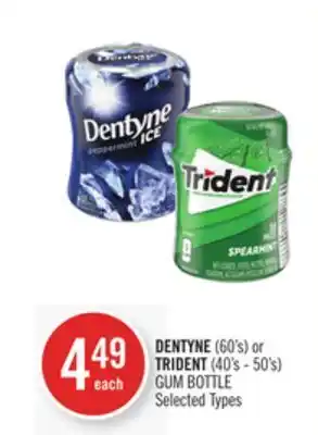 Shoppers Drug Mart Dentyne (60's) or trident (40's - 50's) gum bottle offer