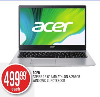 Shoppers Drug Mart Acer aspire 15.6" amd athlon 8/256gb windows 11 notebook offer