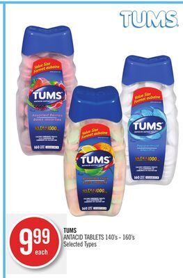 Shoppers Drug Mart Tums antacid tablets offer