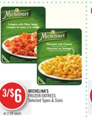Shoppers Drug Mart Michelina's frozen entrees offer