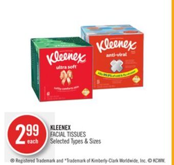 Shoppers Drug Mart Kleenex facial tissues offer