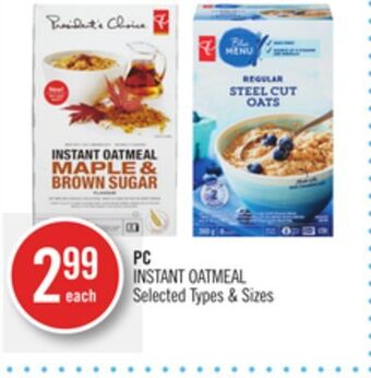Shoppers Drug Mart Pc instant oatmeal offer