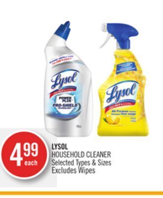 Shoppers Drug Mart Lysol household cleaner offer