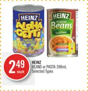 Shoppers Drug Mart Heinz beans or pasta offer