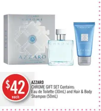 Shoppers Drug Mart Azzaro chrome gift set offer