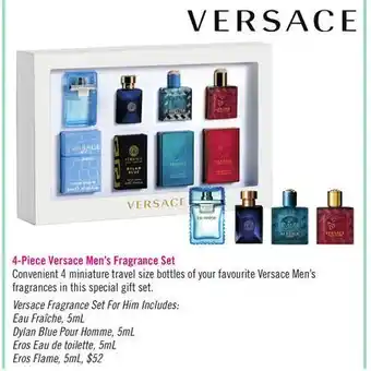 Shoppers Drug Mart 4-piece versace men's fragrance set offer