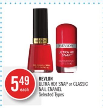 Shoppers Drug Mart Revlon ultra hd! snap or classic nail enamel offer