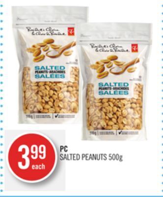 Shoppers Drug Mart Pc salted peanuts offer