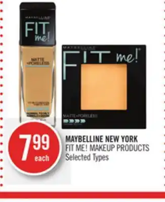 Shoppers Drug Mart Maybelline new york fit me! makeup products offer
