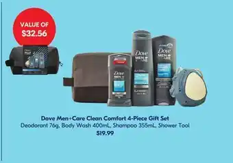 Shoppers Drug Mart Dove men+care clean comfort 4-piece gift set offer