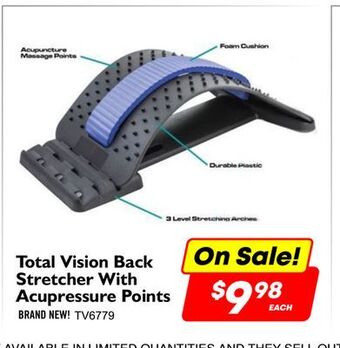 Factory Direct Total vision back stretcher with acupressure points offer