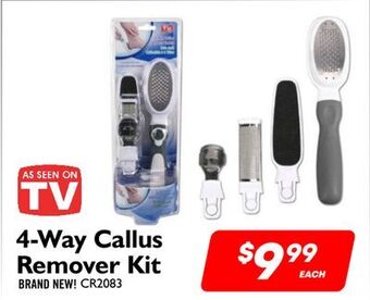 Factory Direct Debranded 4-way callus remover kit offer