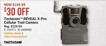 Bass Pro Tactacam reveal x-pro cellular trail camera offer