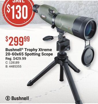Bass Pro Bushnell trophy xtreme 20-60x65 spotting scope offer