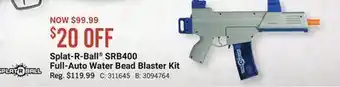 Bass Pro Splat-r-ball srb400 full-auto water bead blaster kit offer